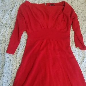beautiful red sweater dress